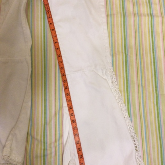 Vkntage White Jeans With Lace Trim on bell bottoms by Officious IND - Picture 8 of 12